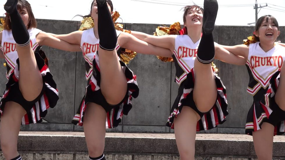 かわいいチアガール6 中京大学チアダンスサークルChupaChapus 可愛い ハイキック開脚  チアリーダー チアリーディング 4K cute japanese girl cheerleader 00:57