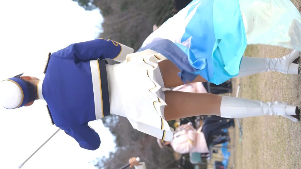 神奈川県警察音楽隊カラーガード/縦動画[4K/60P]おだわら諏訪の原公園/2024.03.10 00:39