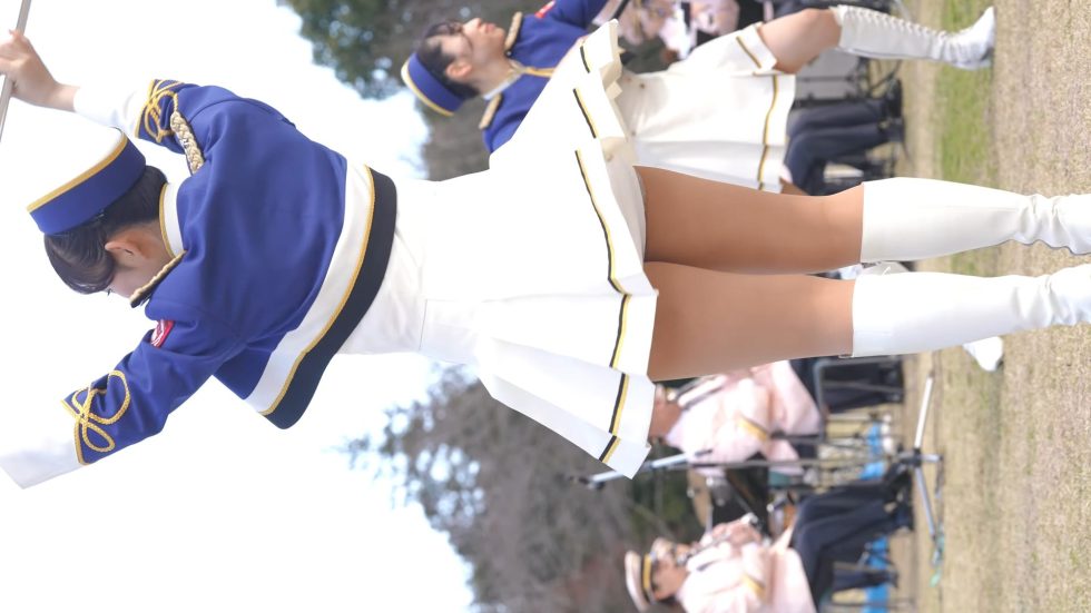 神奈川県警察音楽隊カラーガード/縦動画[4K/60P]おだわら諏訪の原公園/2024.03.10 00:55