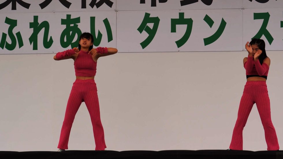 【sub📷】フェス② ダンスサークル②-1 スレンダー女子ダンス　--Very cute girl's dance performance 01:11（色調編集版）