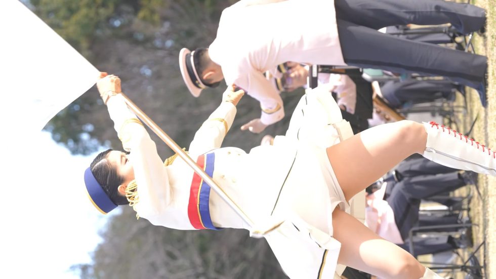 神奈川県警察音楽隊カラーガード/縦動画[4K/60P]おだわら諏訪の原公園/2024.03.10 01:14