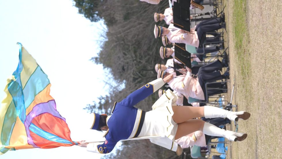 神奈川県警察音楽隊カラーガード/縦動画[4K/60P]おだわら諏訪の原公園/2024.03.10 01:49