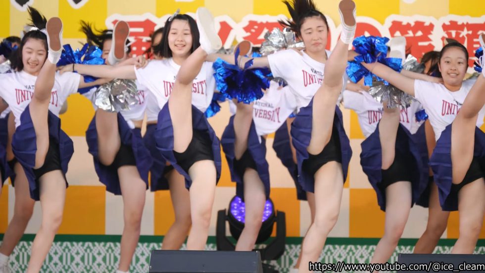 【チア】中学,高校,大学,制服チアダンスチーム[4K/60P]博多どんたく/2024.05.04 02:19