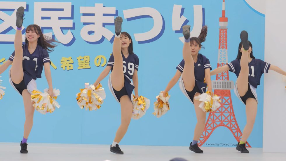 【4K/60P】Number.　みなと区民まつり①OPダンス　　＃チア　＃チアダンス　＃チアリーダー 01:22