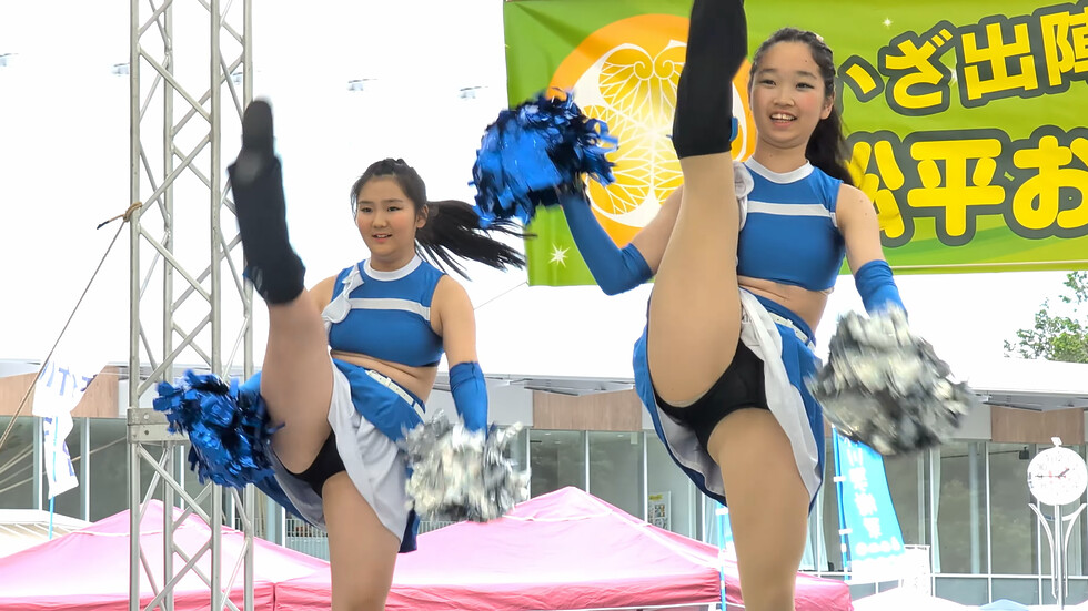 【神ダンス④】かわいいチアダンサー/チアダンスステージ/cheer dance performance 00:27