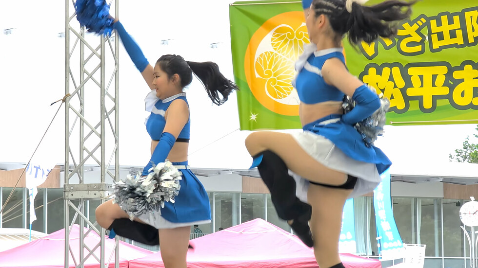 【神ダンス④】かわいいチアダンサー/チアダンスステージ/cheer dance performance 00:28