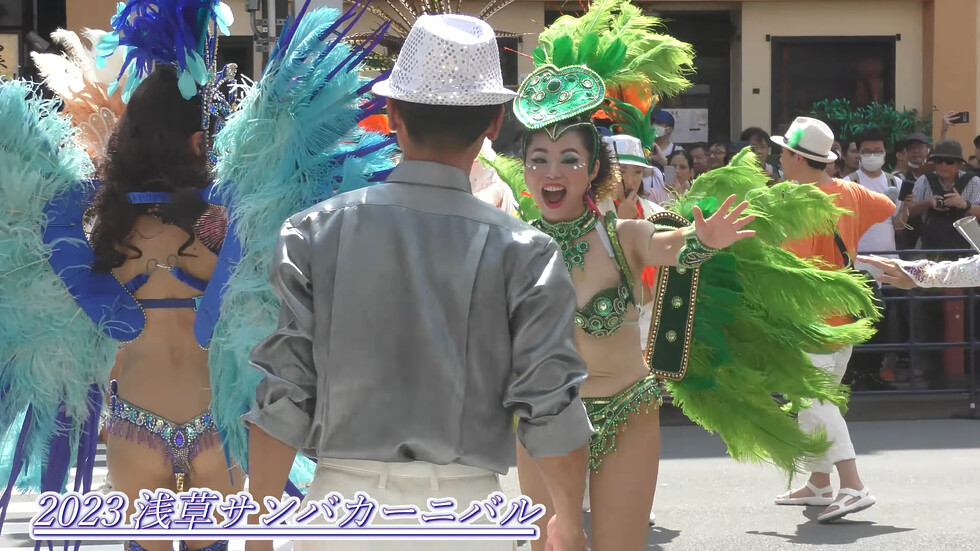 最速！4年ぶりに復活！本日行われた2023浅草サンバカーニバル！「G.R.E.S.FESTANCA」【4K】【sambacarnival】 02:22