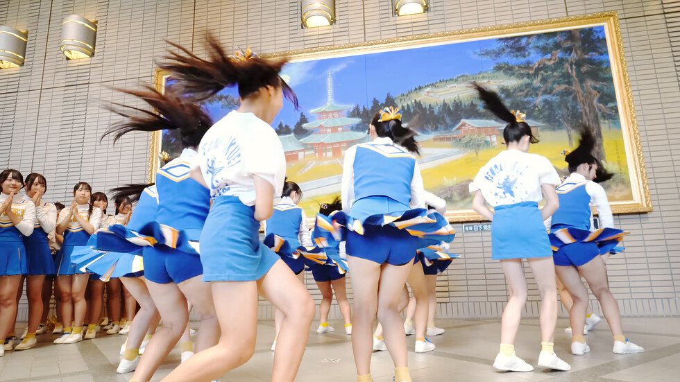 【チア】高校チアリーディング[4K]『仙台育英学園高等学校チアリーダー部②』2025.08.03 02:55（色調編集版）