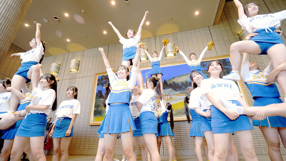 【チア】高校チアリーディング[4K]『仙台育英学園高等学校チアリーダー部②』2025.08.03 04:54（色調編集版）