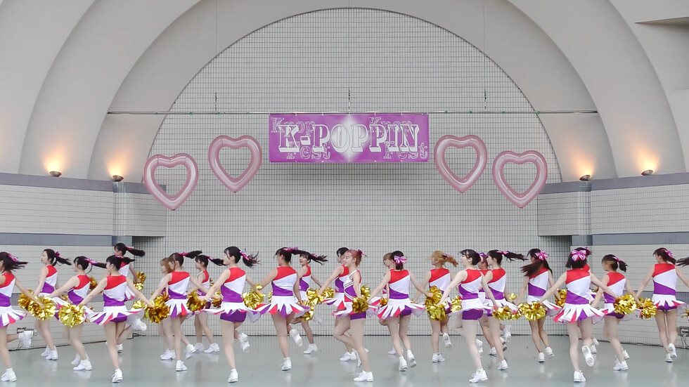 インカレ女子大生チアダンスサークルAriels（アリエルズ）「エゴイズム」代々木公園野外ステージ（東京/渋谷区） 00:16（色調編集版）