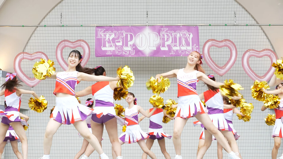 インカレ女子大生チアダンスサークルAriels（アリエルズ）「エゴイズム」代々木公園野外ステージ（東京/渋谷区） 00:31（色調編集版）