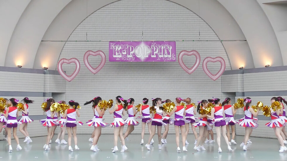 インカレ女子大生チアダンスサークルAriels（アリエルズ）「エゴイズム」代々木公園野外ステージ（東京/渋谷区） 00:34（色調編集版）