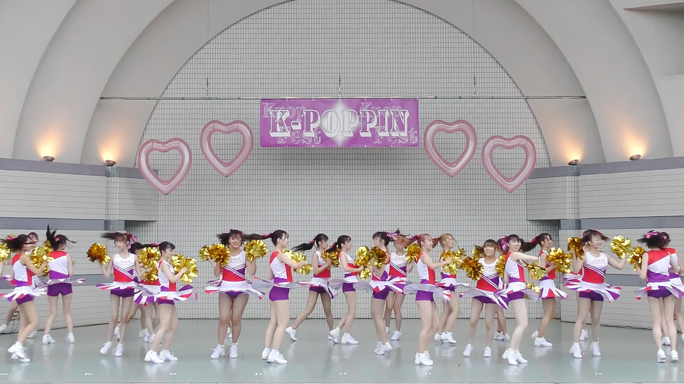 インカレ女子大生チアダンスサークルAriels（アリエルズ）「エゴイズム」代々木公園野外ステージ（東京/渋谷区） 00:35（色調編集版）