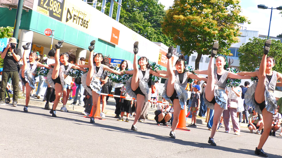 【チアガール.ダンス】 Glitter dance entertainment ②　第28回星置まつり ホコ天パフォーマー　2025年7月5日 00:48