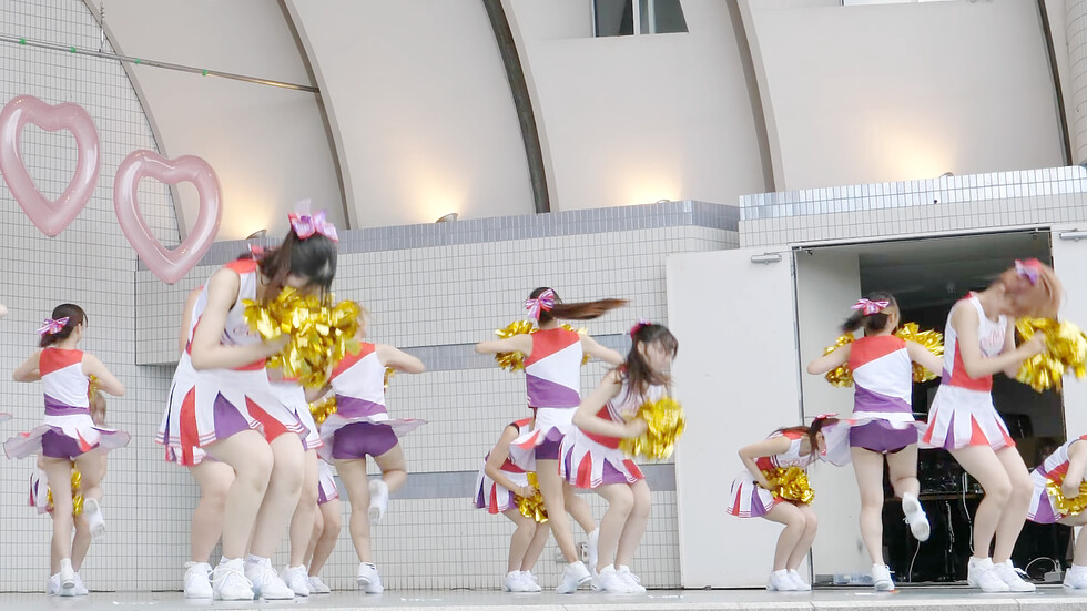 インカレ女子大生チアダンスサークルAriels（アリエルズ）「エゴイズム」代々木公園野外ステージ（東京/渋谷区） 00:49（色調編集版）
