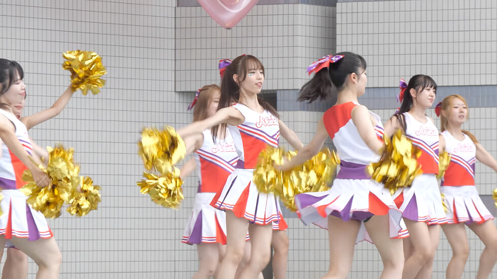 インカレ女子大生チアダンスサークルAriels（アリエルズ）「エゴイズム」代々木公園野外ステージ（東京/渋谷区） 00:50（色調編集版）