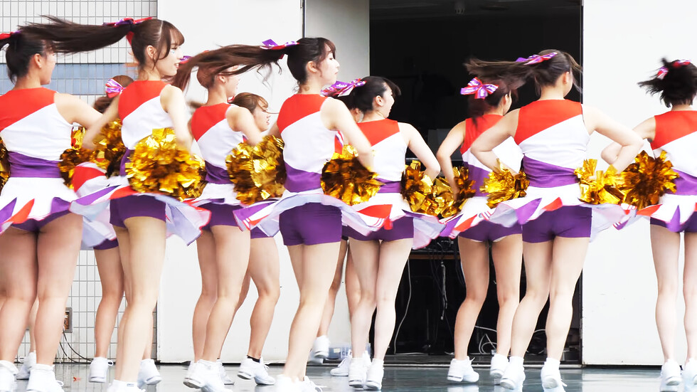 インカレ女子大生チアダンスサークルAriels（アリエルズ）「エゴイズム」代々木公園野外ステージ（東京/渋谷区） 01:04-002（色調編集版）