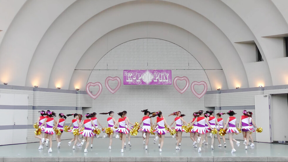 インカレ女子大生チアダンスサークルAriels（アリエルズ）「エゴイズム」代々木公園野外ステージ（東京/渋谷区） 01:09（色調編集版）
