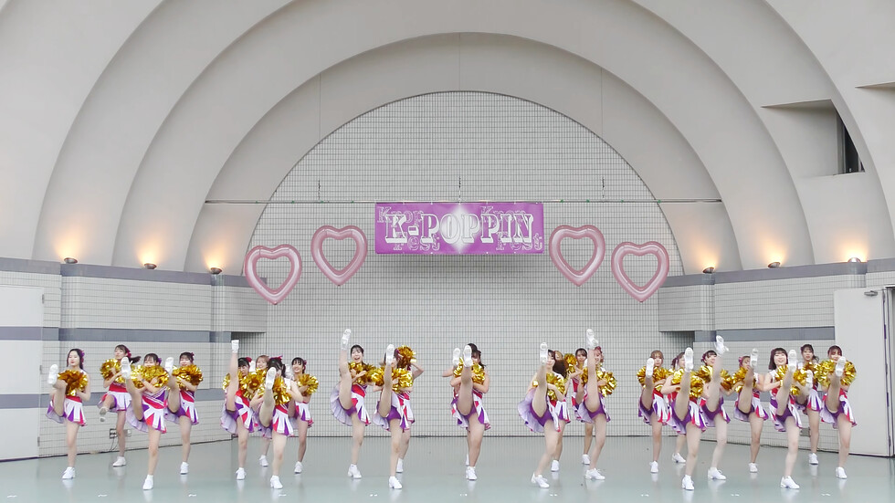 インカレ女子大生チアダンスサークルAriels（アリエルズ）「エゴイズム」代々木公園野外ステージ（東京/渋谷区） 01:27（色調編集版）