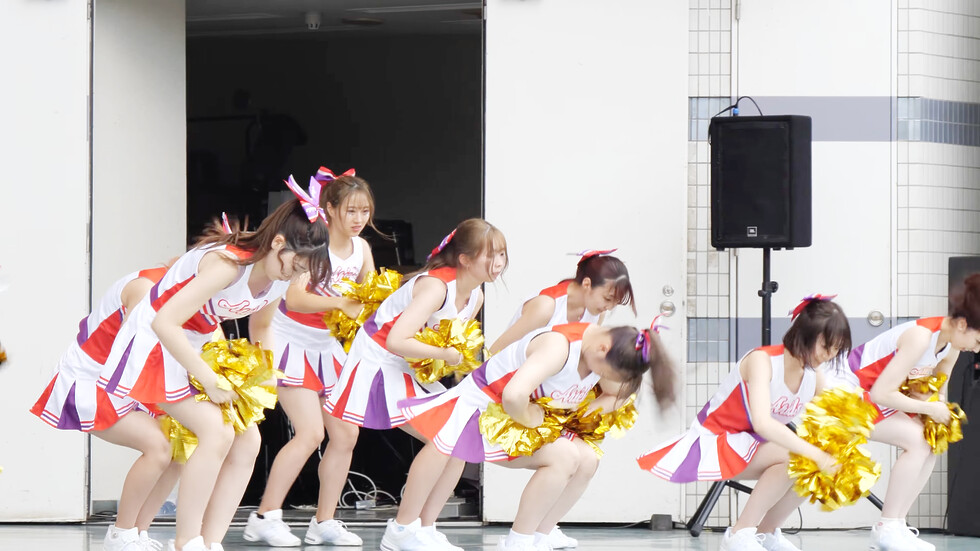 インカレ女子大生チアダンスサークルAriels（アリエルズ）「エゴイズム」代々木公園野外ステージ（東京/渋谷区） 01:48（色調編集版）