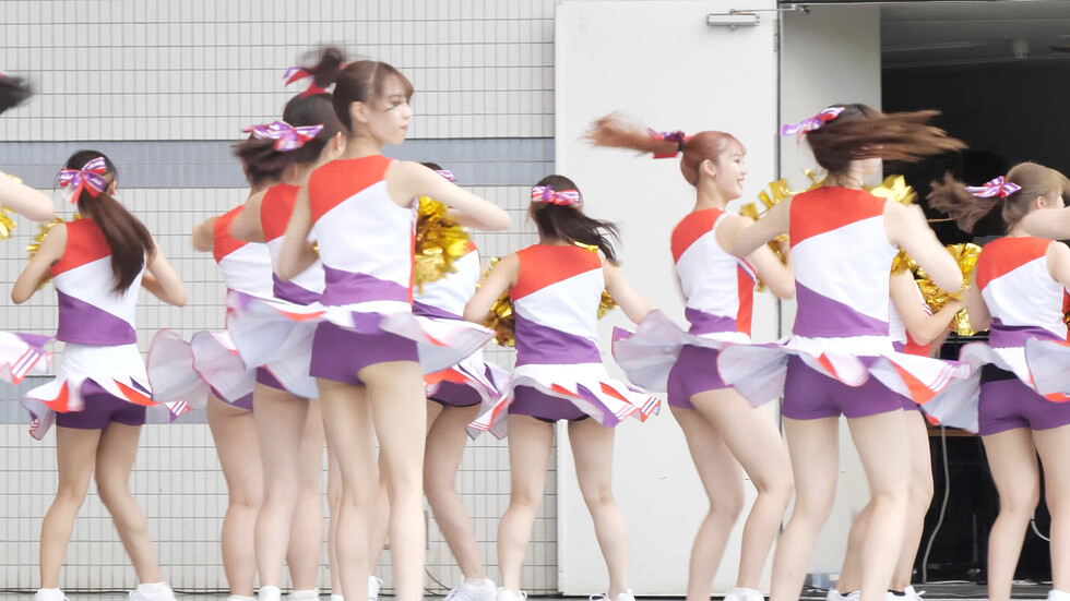 インカレ女子大生チアダンスサークルAriels（アリエルズ）「エゴイズム」代々木公園野外ステージ（東京/渋谷区） 01:53（色調編集版）