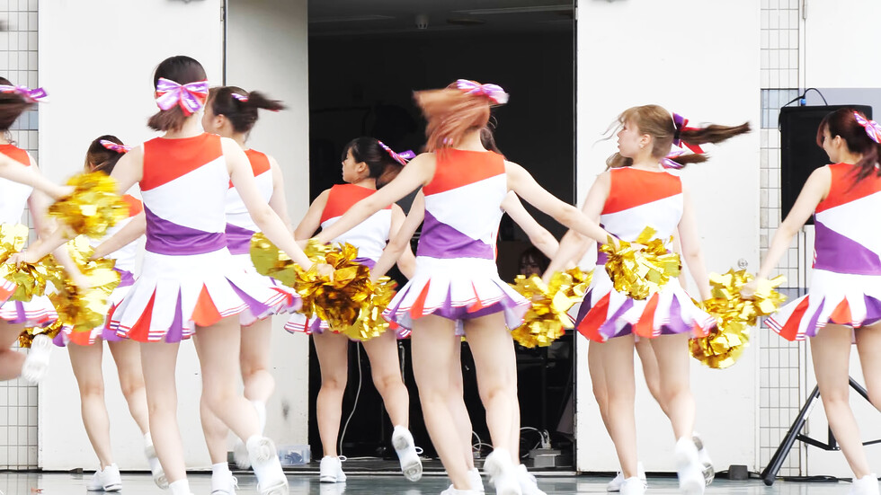 インカレ女子大生チアダンスサークルAriels（アリエルズ）「エゴイズム」代々木公園野外ステージ（東京/渋谷区） 02:16（色調編集版）