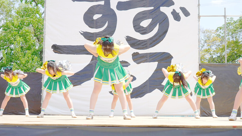[4K] 暁高等学校バトン部 1回目　すずかフェスティバル 2025 (すずフェス) 日曜日 (中央) 03:14（色調編集版）