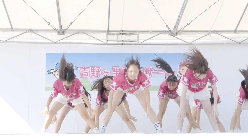【固定カメラ02】第一薬科大学付属高校芸能コースCANDY POP「Gasolina」in『吉野ケ里歴史公園 秋まつり』2025/10/11 00:19（色調編集版）
