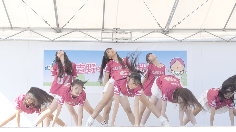 【固定カメラ02】第一薬科大学付属高校芸能コースCANDY POP「Gasolina」in『吉野ケ里歴史公園 秋まつり』2025/10/11 00:40（色調編集版）