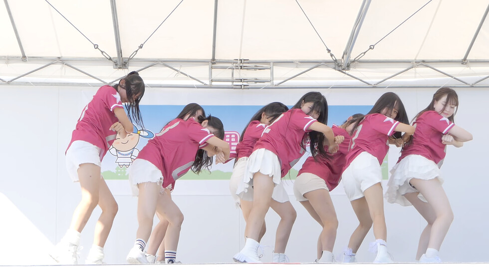 【固定カメラ02】第一薬科大学付属高校芸能コースCANDY POP「Gasolina」in『吉野ケ里歴史公園 秋まつり』2025/10/11 01:17（色調編集版）