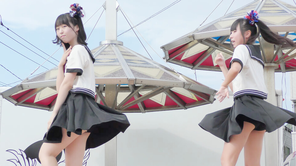 【チアダンスレインボー鳥取】「チェリボム / Silent Siren」2024.8.14【智頭街道にぎわいイベント】 01:27（色調編集版）