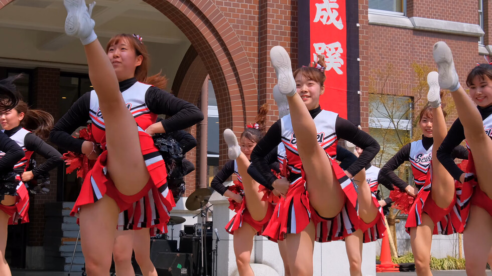 【成蹊大学】應援指導部デモンストレーション① 01:14
