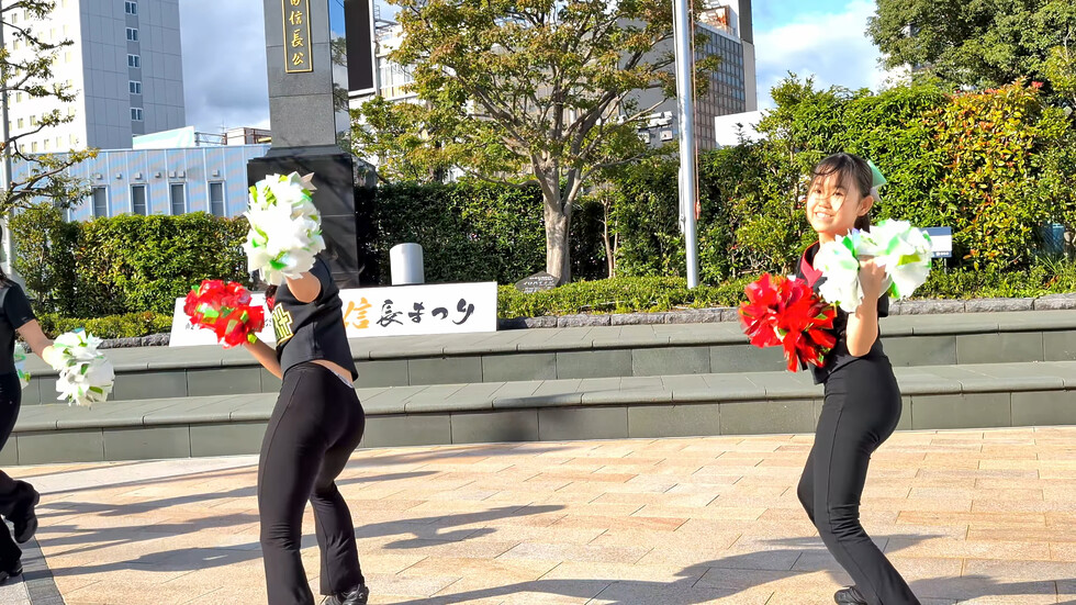 キレキレのかわいいチアダンサーたち/cheer dance performance 01:19